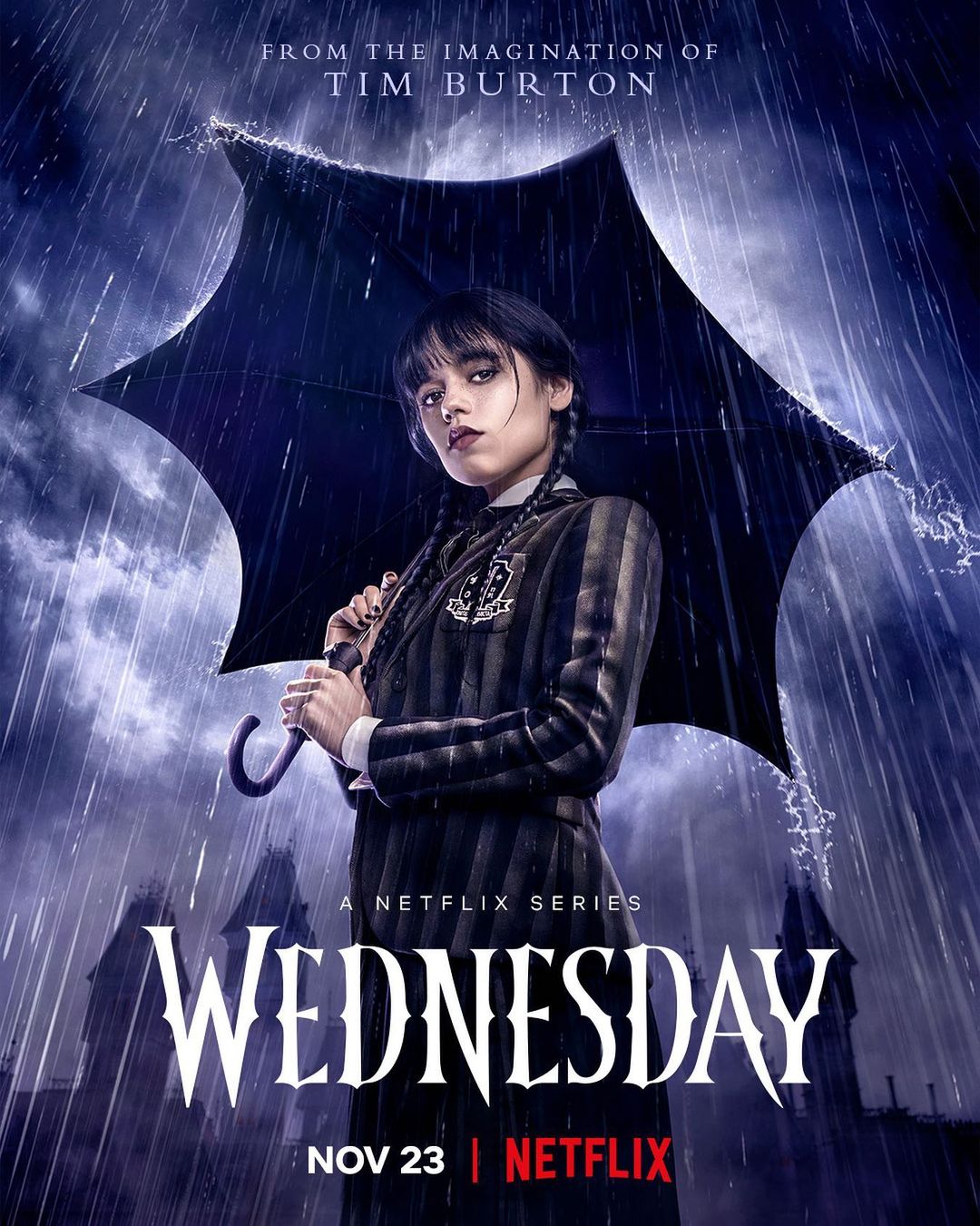Jenna Ortega dalam Series Netflix Wednesday.
